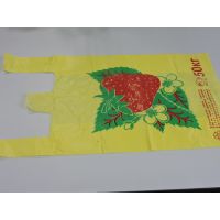 Пакет "майка" 30*16*55 35мкм "Ягоды" 100 шт\уп, 1000 шт/кор